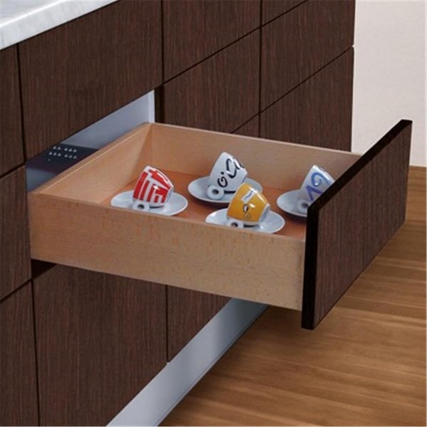 Made4Mattress Futura Undermount Drawer Slides - Soft Close - Zinc Plated Steel Finish - 12in. MA3507747 - main